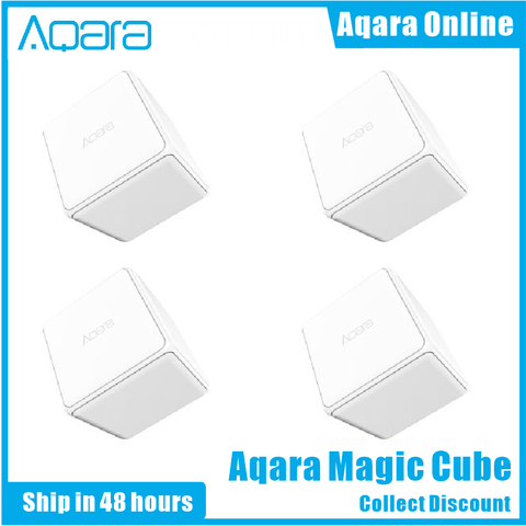 Оригинальный контроллер Aqara Magic Cube, версия Zigbee, контролируется шесть действий для домашнего устройства Xiaomi, работает с приложением Smart Home ► Фото 1/6