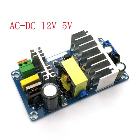 Новое поступление AC-DC 12V 8A 5V импульсная плата источника питания AC-DC модуль питания с двойным выходом ► Фото 1/1