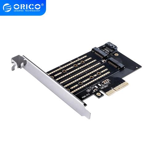 Интерфейс ключа ORICO PCI-E Express M.2 M B, SSD M.2 NVME к PCI-E 3,0 X4 Gen3, высокоскоростная карта с поддержкой размера 2230-2280 ► Фото 1/6