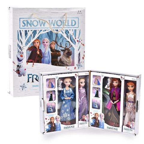 Подарочная коробка! 2022 Disney Frozen Эльза Куклы Анна наборы Замороженные 2 1 куклы-принцессы игрушки с аксессуарами комплекты Olfa Рождественский подарок для девочек ► Фото 1/6