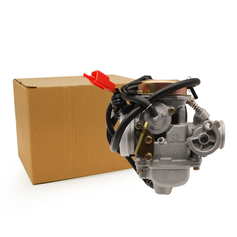 Карбюратор Runtong 125CC GY6 PD24J, Карбюратор CARB 110cc 125 150CC ATV NST JCL, китайский карбюратор Roketa Sunl ► Фото 1/5