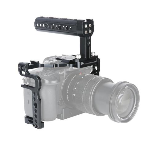 NICEYRIG для камеры Panasonic Lumix GH5 GH5s комплект клетки для фотосъемки с НАТО сыром верхней ручкой НАТО рельсы 1/4 3/8 винт Холодный башмак ► Фото 1/6