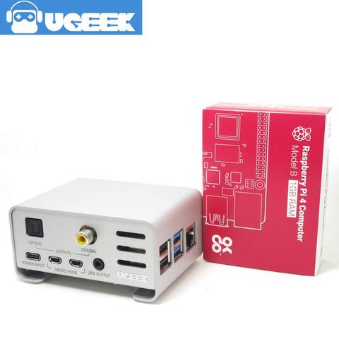 Чехол из алюминия и UGEEK AOIDE Digi Pro, работает с Raspberry Pi 4 Model B/4B | Своими руками ваш HiFi плеер, встроенный с Raspberry Pi ► Фото 1/6