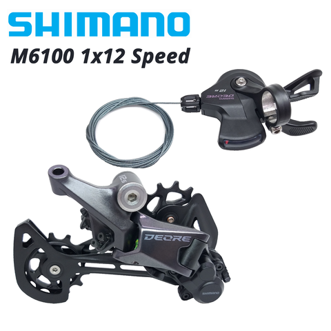 SHIMANO DEORE M6100 12 s Groupset SL M6100 рычаг переключения передач + RD M6100 GS задний переключатель передач 12 Скоростей 12 S переключатель передач SGS базовый M7100 M7120 ► Фото 1/6