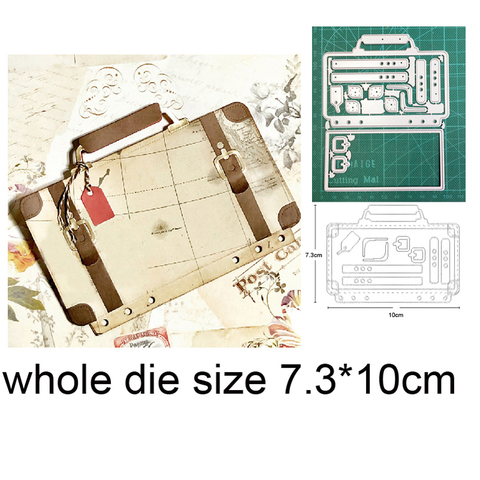 Чемодан Сумка рамка металлические режущие штампы трафареты для скрапбукинга штампы DIY ремесло изготовление бумажных карточек тиснение выс... ► Фото 1/6