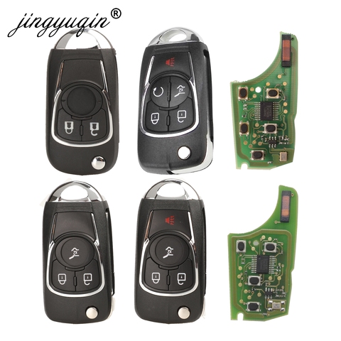 Jingyuqin модифицированный раскладной складной 315/433 МГц с ID46 дистанционный Автомобильный ключ для Chevrolet Cruze Epica Lova Impala 2/3/4/5 кнопки ► Фото 1/4