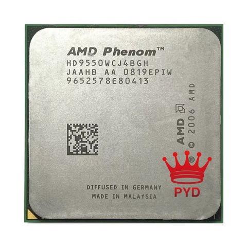 Четырехъядерный процессор AMD Phenom X4 9550 2,2 ГГц HD9550WCJ4BGH Разъем AM2 + ► Фото 1/1