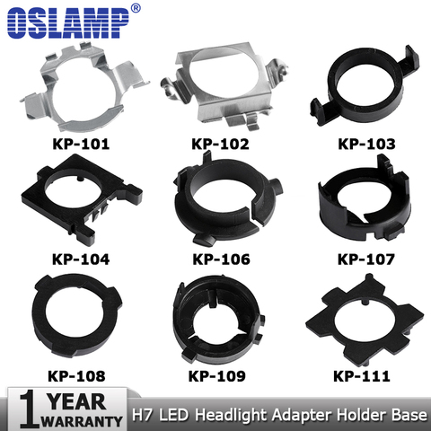 Адаптер для светодиодных фар H7/H1, крепежные адаптеры H1, H7 для установки ламп для BMW, Hyundai, Benz, Buick, Nissan ► Фото 1/6