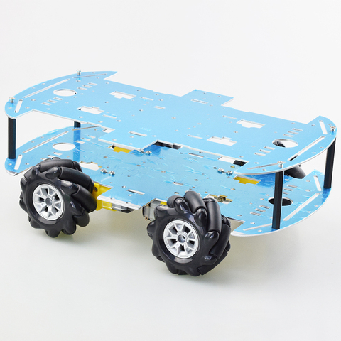 Дешевая всенаправленная Роботизированная Автомобильная шасси Mecanum с мотором TT 4 шт. для Arduino Raspberry Pi, детали для игрушек «сделай сам» ► Фото 1/6