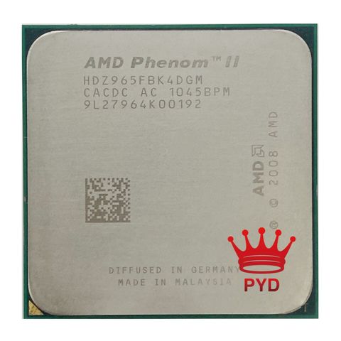 Четырехъядерный процессор AMD Phenom II X4 965 3,4 ГГц HDZ965FBK4DGM разъем AM3 ► Фото 1/1