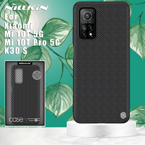 Текстурированный чехол Nillkin для Xiaomi Mi 10T 5G / 10T Pro 5G/K30S, задняя крышка, защитный чехол из нейлонового волокна, ТПУ, ПК 360, чехлы ► Фото 1/6