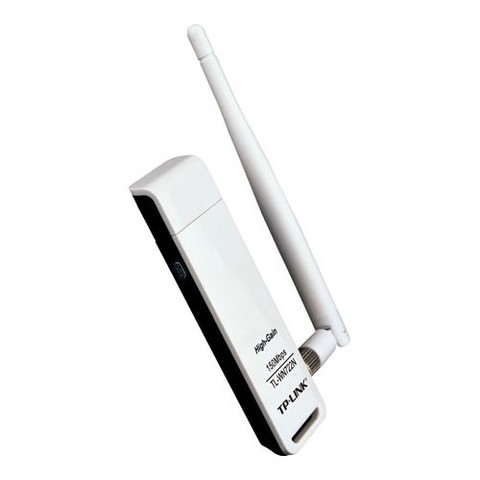 TP-LINK TL-WN722N 150 Мбит/с, беспроводной, с высоким коэффициентом усиления, 4dBi, сменные антенны, WPS USB-адаптер ► Фото 1/1