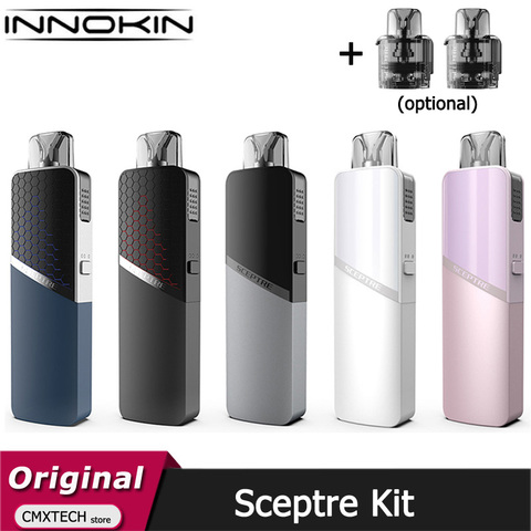 Оригинальный комплект Innokin скипетр, батарея 1400 мАч, с картриджем 3 мл, MTL Ом, RDL катушка, электронная сигарета, мод, испаритель ► Фото 1/6