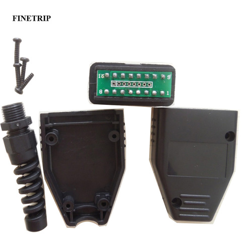 Автомобильный диагностический инструмент OBD II штекер 16Pin OBD2 разъем адаптер оболочки USB кабели с или без кабеля опционально DIY ► Фото 1/5