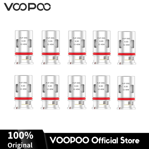 Оригинальные катушки VOOPOO PnP VM1 0.3ohm сопротивление RDL сетчатые катушки подходят для Voopoo Vinci Drag Max S X V.Suit Pod Mod электронная сигарета ► Фото 1/4