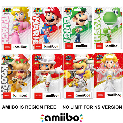 Nintendo Amiibo фигурка Супер Марио Odyssey серия Персик браузер Йоши Луиджи ► Фото 1/2