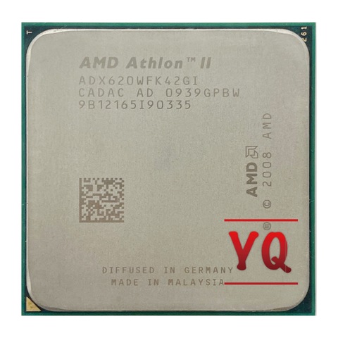 Четырехъядерный процессор AMD Athlon II X4 620 2,6 ГГц ADX620WFK42GI разъем AM3 ► Фото 1/1