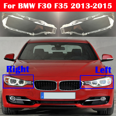 Для BMW 3 серии F30 F35 2013-2015 320i 328i 335i Автомобильная стеклянная лампа налобный фонарь чехол автомобильный абажур крышка объектива фары ► Фото 1/5