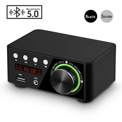 AIYIMA TPA3116 мини-усилитель звука 5,0 усилители Bluetooth стерео Hi-Fi аудио усилитель 50 Вт 50 Вт USB TF MP3 Система домашнего кинотеатра ► Фото 1/6