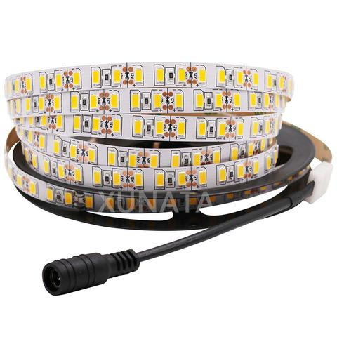 DC12V 120 светодиодный s/m 5630 SMD светодиодный полосы света 5 м 600 светодиодный 5730 0,5 HDMI кабель 1 м 2 м 3 м 4 м Гибкие светодиодные ленты света не обладае... ► Фото 1/6