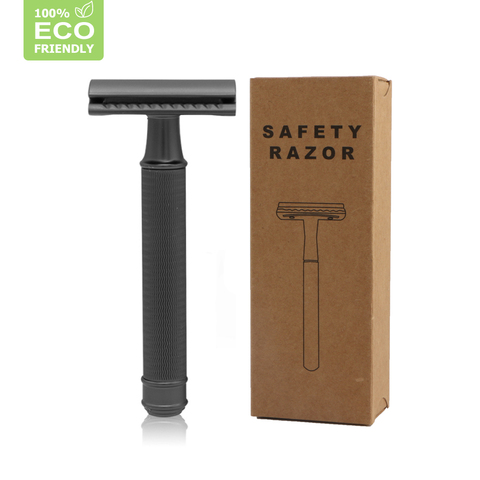 HAWARD Safety Razor Мужская Классическая Ручная бритва с двойными краями, металлическая бритва из цинкового сплава для бритья и удаления волос, 20 ле... ► Фото 1/6