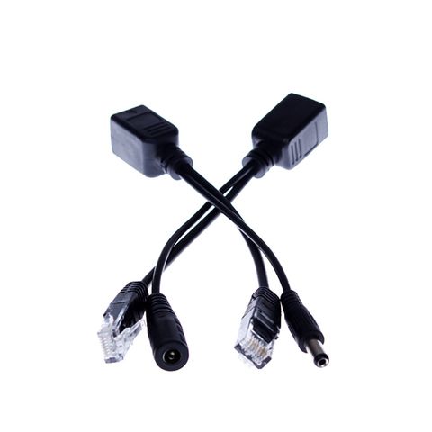 2 пары/Лот PoE Пассивный кабель разветвитель Power Over Ethernet для PoE IP-камеры PoE разветвитель и инжекторный кабель комплект PoE адаптер ► Фото 1/5