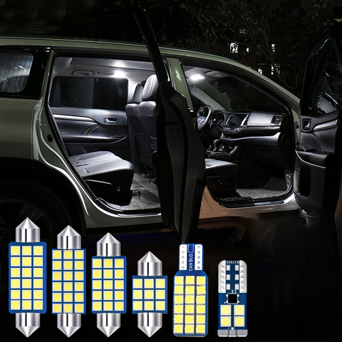 Автомобильные светодиодные лампы 4 шт. без ошибок, комплект для освесветильник салона автомобиля для Hyundai i30 2009 2010 2011 2012, Купольные лампы для чтения, лампы для багажника ► Фото 1/6