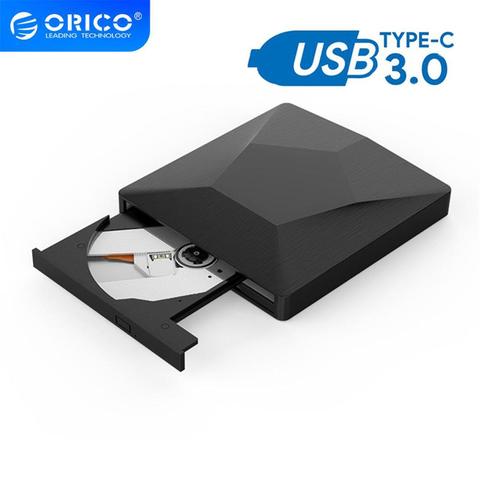 Внешний оптический привод ORICO USB 3,0, CD/DVD-ROM, комбинированный DVD RW ROM, записывающее устройство, записывающее устройство для настольного ноутбук... ► Фото 1/6