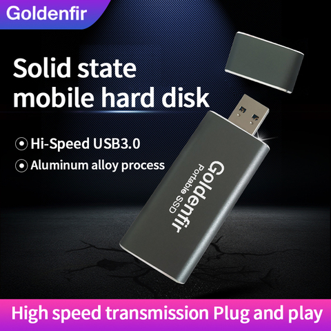 Портативный SSD-накопитель Goldenfir Mini USB 3,0, 60 ГБ, 64 ГБ, 120 ГБ, 128 ГБ, 240 ГБ, 256 ГБ, 480 ГБ, 512 ГБ, 960 ГБ, ТБ, внешний твердотельный накопитель ► Фото 1/5