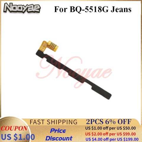 Для BQ Mobile BQ-5518G Jeans 5518G включение/выключение питания, громкость Up Down Keyboard Button Flex Cable + Tracking ► Фото 1/2