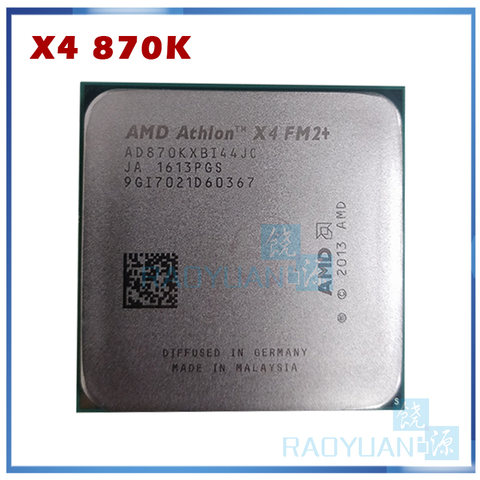 Четырехъядерный процессор AMD Athlon X4 870K 3,9 ГГц AD870KXBI44JC Socket FM2 + ► Фото 1/1