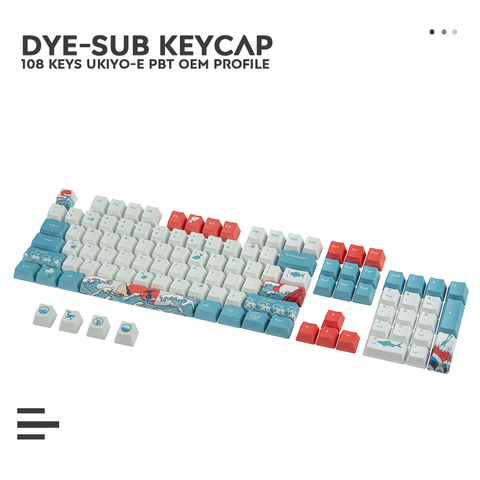 104/87/61 клавиши PBT Miami Dye-Sub/Двухцветная подсветка Keycap универсальная Колонка для Ikbc Cherry MX Annie механическая клавиатура ► Фото 1/5