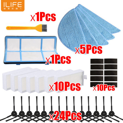 Боковая щетка, основной пылевой фильтр, фильтр Hepa, насадка на швабру для chuwi ilife v5 v5s V3 V3s v5pro x5, аксессуары для фотооборудования ► Фото 1/6