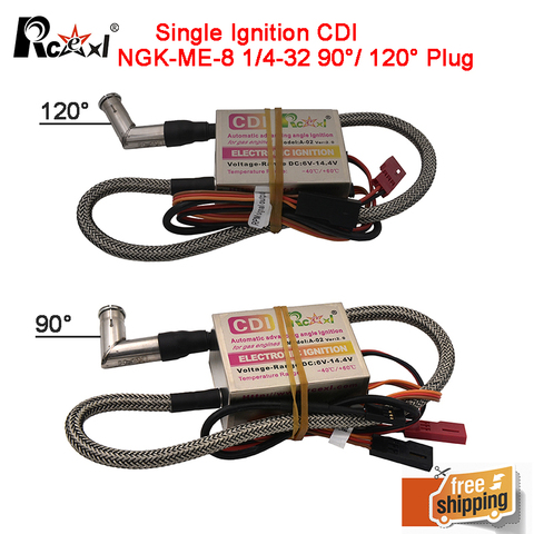 Rcexl однозажигание CDI NGK-ME-8 1/4-32 90/ 120 градусов для газового бензинового двигателя радиоуправляемого самолета ► Фото 1/6