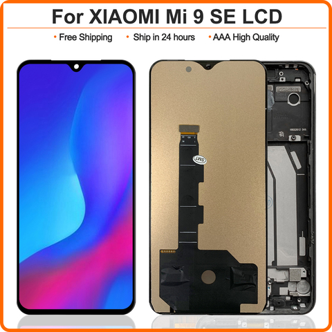 Для Xiaomi MI 9 SE Mi9 Se ЖК-дисплей экран с рамкой + сенсорный экран дигитайзер Замена для MI 9Se дисплей ► Фото 1/6