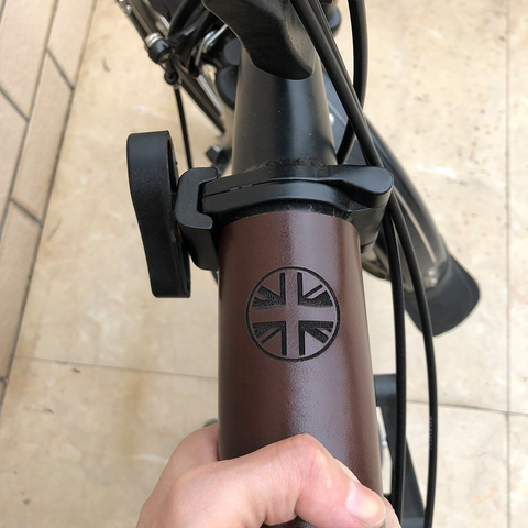 TWTOPSE кожа седла велосипеда Рамка протектор Чехлы для Brompton складная рама велосипеда с британским флагом крышка ручной работы Запчасти толщи... ► Фото 1/6