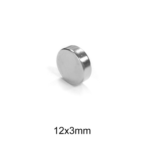 10 ~ 150 шт. 12x3 мм круглые Редкоземельные неодимовые магниты 12 мм x 3 мм мощные магнитные магниты сильный 12x3 мм постоянный магнит 12*3 мм ► Фото 1/6