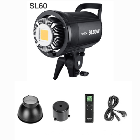 Godox SL-60W SL60W светодиодный светильник для видео 5600K белая версия непрерывный светильник Bowens крепление для студийной видеосъемки прямая трансл... ► Фото 1/5