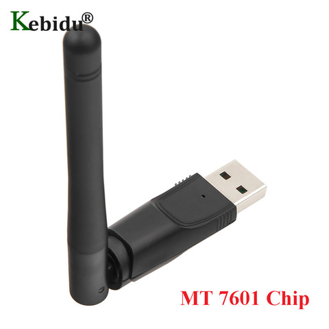 Беспроводной Wi-Fi адаптер Kebidu, USB 2,0, сетевая LAN-карта, MT7601150Mbps 802.11n/g/b сетевой Wi-Fi-ключ для ТВ-приставки, ноутбука ► Фото 1/6