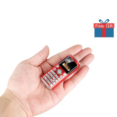 Новейший карманный мини мобильный телефон SATREND K8 1,0 дюйма, в форме колы, телефон, MP3, Bluetooth, номеронабиратор, запись звонков, маленький сотовый телефон ► Фото 1/6