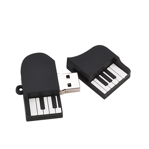 Флэш-накопитель Piano USB флеш-накопитель мультяшный музыкальный инструмент флэш-накопитель 4 ГБ/8 ГБ/16 ГБ/32 ГБ/64 ГБ USB 2,0 карта памяти u-диск ► Фото 1/6