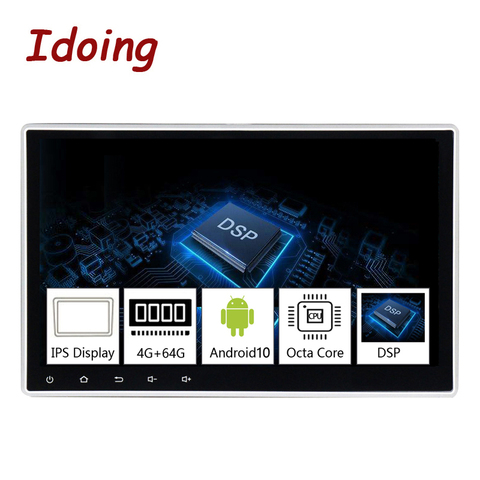 Idoing автомобильный мультимедийный плеер, экран 10,2 дюйма, Android 9,0, 4 Гб + 64 ГБ ► Фото 1/6