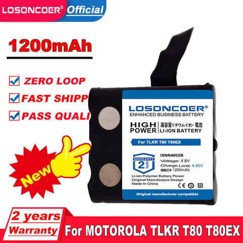 Pro IXNN4002B Батарея для MOTOROLA TLKR T80 T80Ex XTR446 XTB446 XT180 XTK446 TLKR T61 T81 T5 T6 T7 T8 T50 T60 радио BP-38 BP38 ► Фото 1/6