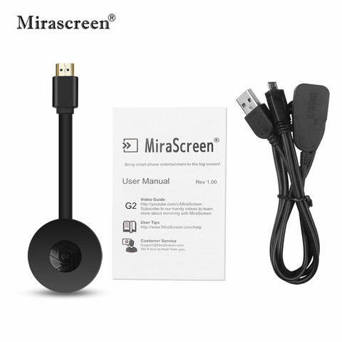 Беспроводной Wi-Fi адаптер Mirascreen, HDMI адаптер, портативный ТВ-приемник 4K 1080P, Поддержка Airplay, ключ для Miracast ► Фото 1/6