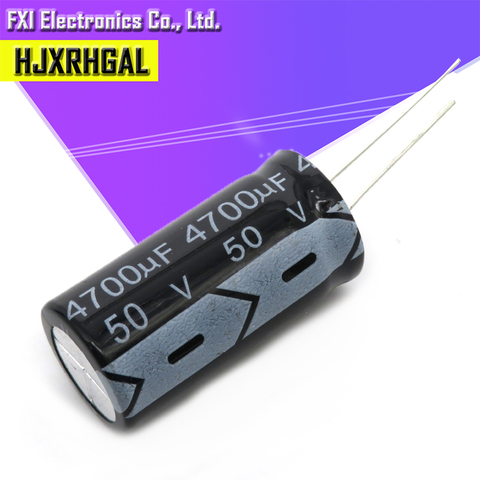 2 шт. 50v4700uf 4700uf50v 18*35 с алюминиевой крышкой, 50В 4700 мкФ 18 х 35 электролитический конденсатор с алюминиевой крышкой ► Фото 1/2