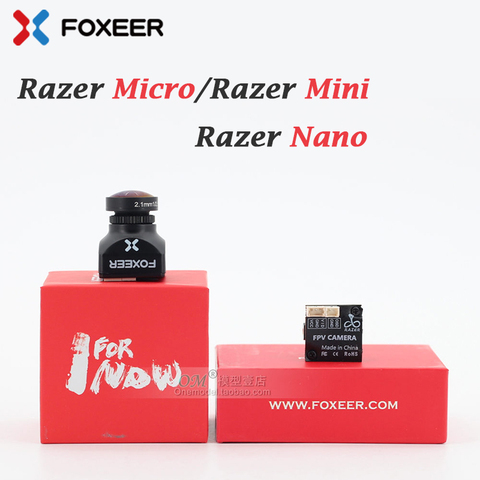 Foxeer Razer Mini 2,1 мм/Razer Micro 1,8 мм/Razer Nano /1200TVL PAL NTSC 4'3 16'9 FPV камера с естественным изображением для RC FPV ► Фото 1/4