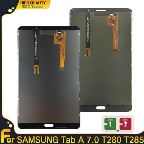Для Samsung Galaxy Tab T285 T280 ЖК-дисплей сенсорный экран дигитайзер сенсоры полная сборка панель запасные части T280 T285 LCD ► Фото 1/6