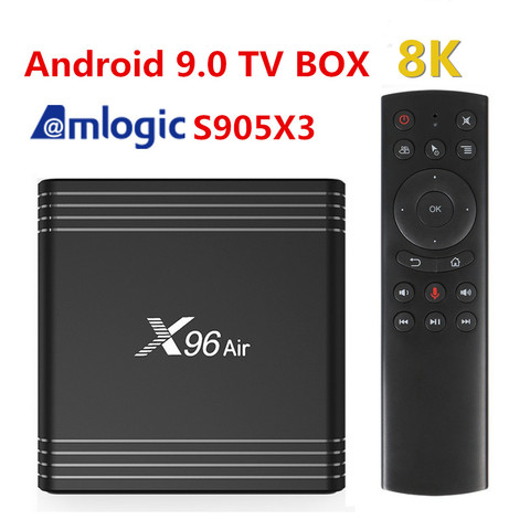 ТВ-приставка X96 Air, Android 9,0, Amlogic S905X3, 4 + 64/32 ГБ, Wi-Fi, 8K, Netflix ► Фото 1/6