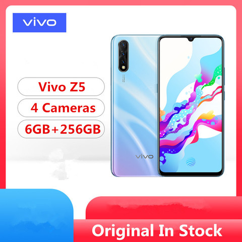 Смартфон Vivo Z5 4G LTE, Snapdragon 712, Android 9,0, 6,38 дюйма, 2340x1080, 6 ГБ ОЗУ 256 Гб ПЗУ, распознавание лица, камера 48 МП, в наличии ► Фото 1/6