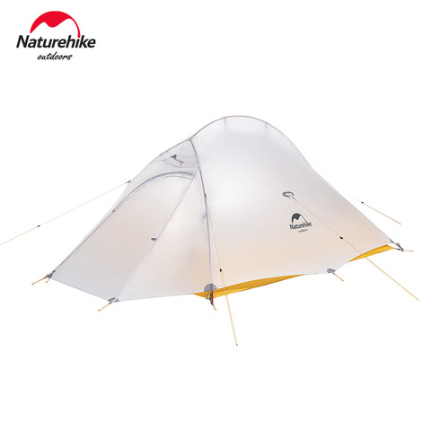 Палатка Naturehike Cloudup-2 Series 10D туристическая Ультралегкая, обновленная ткань, отдельно стоящая, для 2 человек, с бесплатным ковриком NH19ZP017 ► Фото 1/6